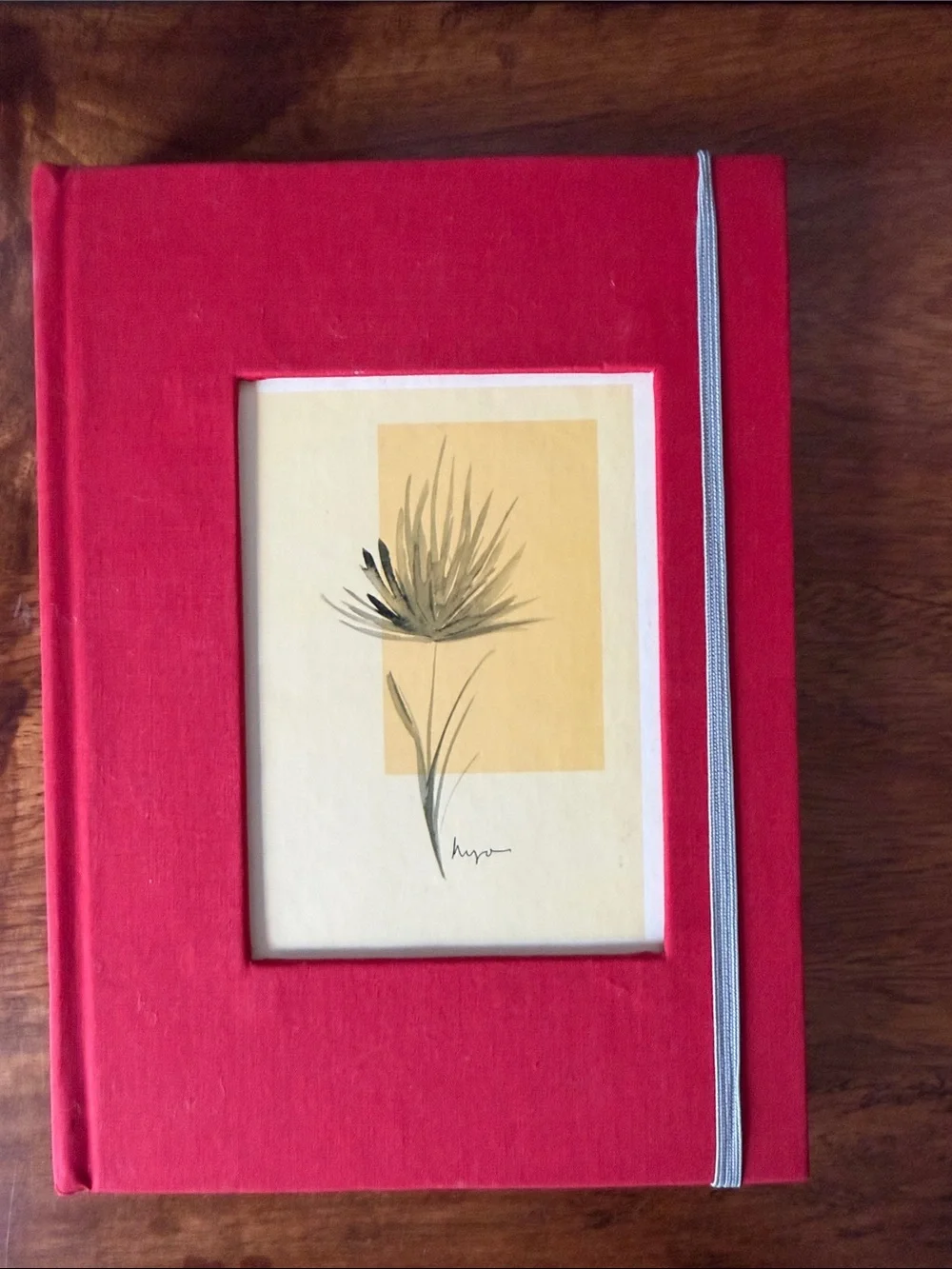 Red Hardcover Photo Journal with Elastic Closure